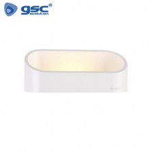 Aplique de pared LED 3w 3000K 231Lm Oval Blanco Mate Exterior ÚLTIMAS UNIDADES