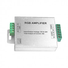 Amplificador de señal para controladores LED 12V-24V máximo 216w SILVER C1