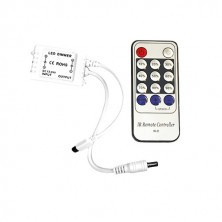 Controlador / regulador para Tira de LED Monocolor 12-24v max. 72w MINI con Mando SILVER C1