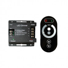 Controlador / regulador para Tira de LED Monocolor 12-24v max. 432w con Mando SILVER C1