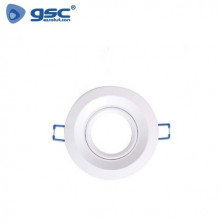 Aro redondo basculante Blanco GU10 Incluido Diámetro 100mm Diámetro empotramiento 72mm GSC C10/100