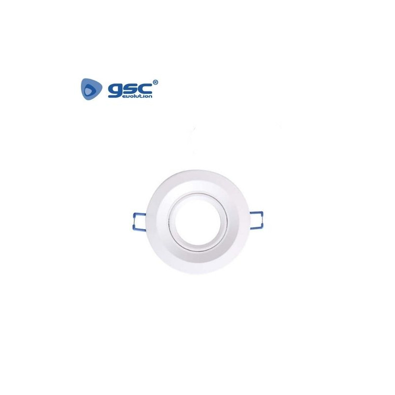 Aro redondo basculante Blanco GU10 Incluido Diámetro 100mm Diámetro empotramiento 72mm GSC C10/100