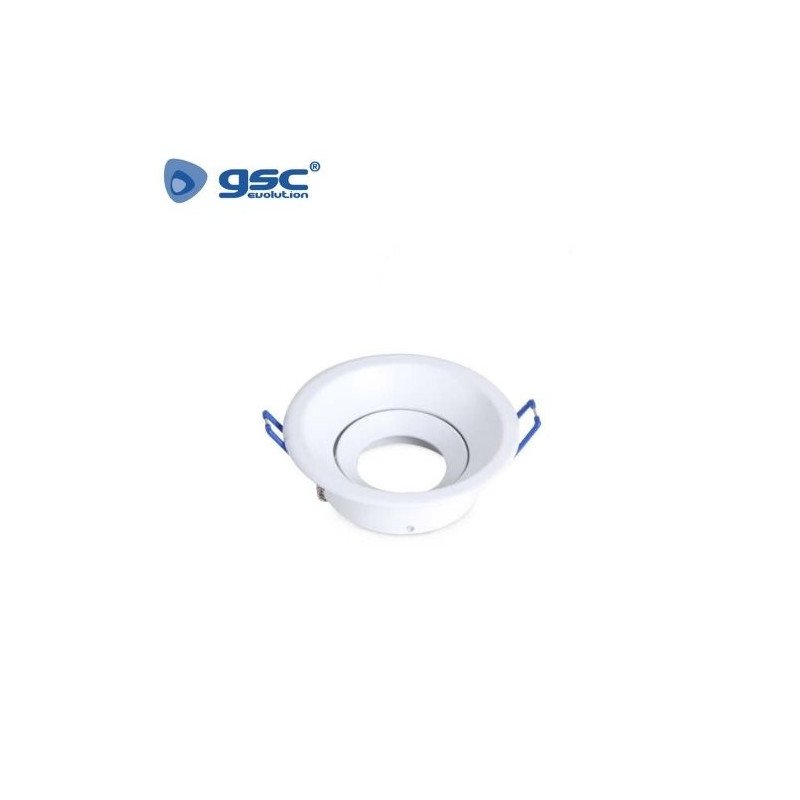 Aro redondo basculante Blanco GU10 Incluido Diámetro 105mm Diámetro empotramiento 90mm GSC C10/100