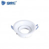 Aro redondo basculante Blanco GU10 Incluido Diámetro 105mm Diámetro empotramiento 90mm GSC C10/100