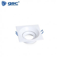 Aro cuadrado basculante Blanco GU10 Incluido 105mm Empotramiento 90mm GSC C5/100