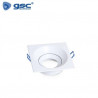 Aro cuadrado basculante Blanco GU10 Incluido 105mm Empotramiento 90mm GSC C5/100