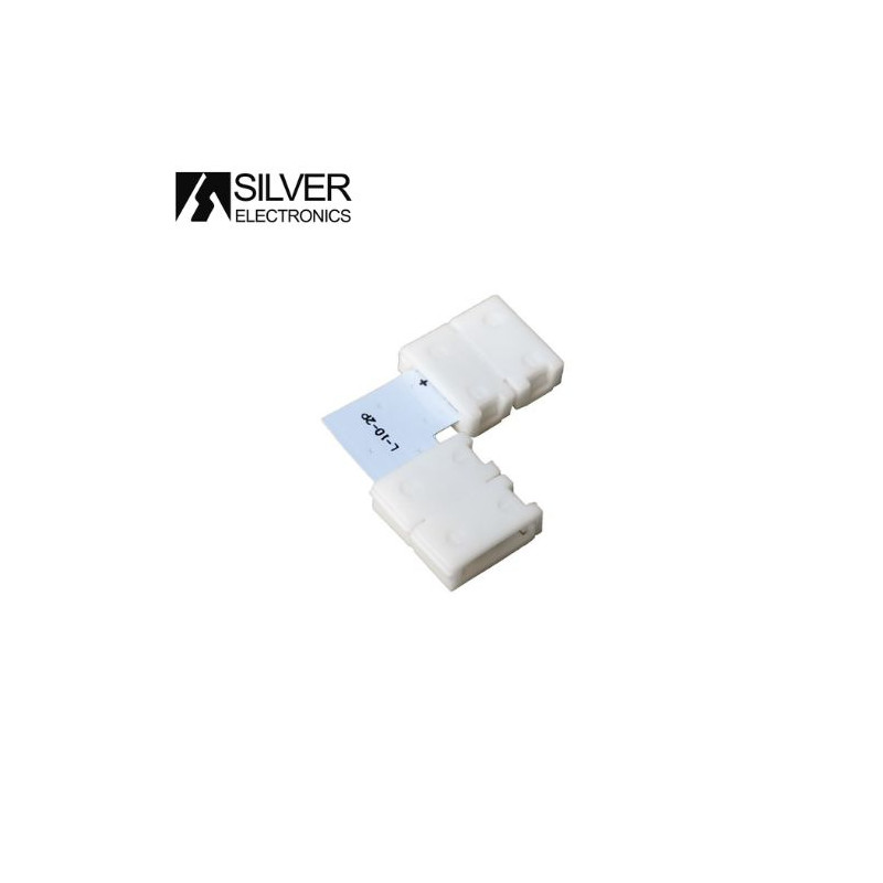 Conector clip en forma de L para Tira de LED SMD5050 Precio bolsa 5 uds. SILVER C1