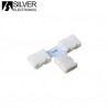 Conector clip en forma de T para Tira de LED SMD5050 Precio bolsa 5 uds. SILVER C1