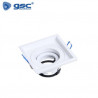 Aro cuadrado basculante Blanco GU10 Incluido 110mm Empotramiento 97mm GSC C5/50