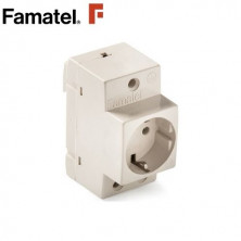 Mecanismo superficie Base 16A-220V TT para carril DIN FAMATEL UUS