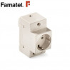 Mecanismo superficie Base 16A-220V TT para carril DIN FAMATEL UUS