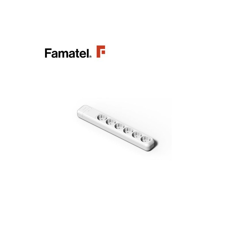 Base 6 Tomas TT sin Cable Caja (A) FAMATEL C4