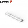 Base 6 Tomas TT con interruptor sin Cable Caja (A) FAMATEL