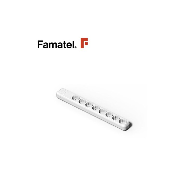 Base 8 Tomas TT sin Cable Caja (A) FAMATEL