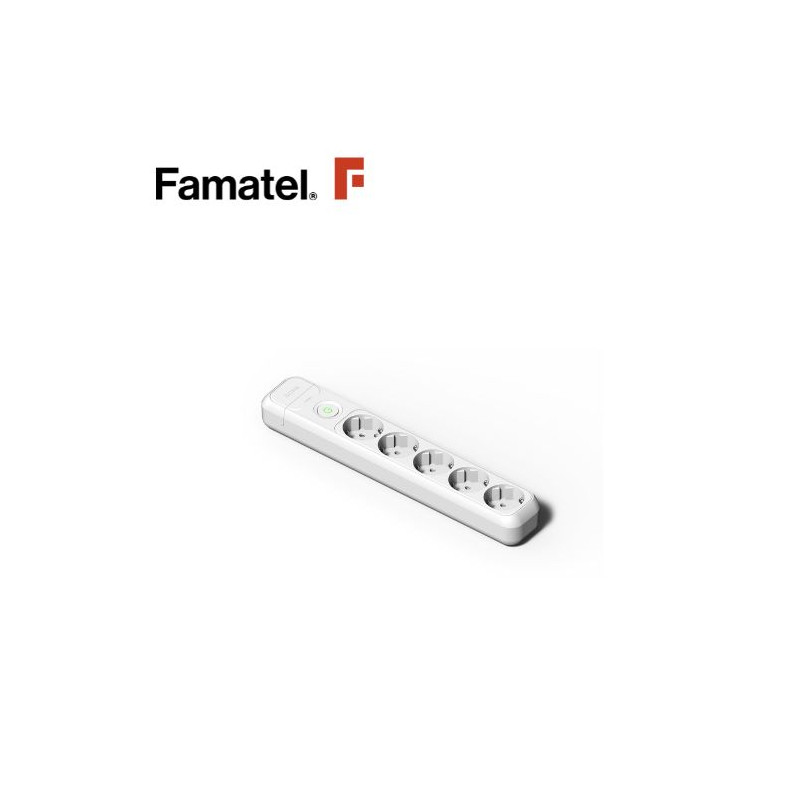 Base 5 Tomas TT sin Cable interruptor Caja (A) FAMATEL