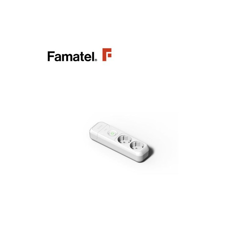 Base 2 Tomas TT sin Cable (A) FAMATEL