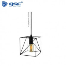 Lámpara colgante E27 60w Metal Negro Hub GSC C1/8