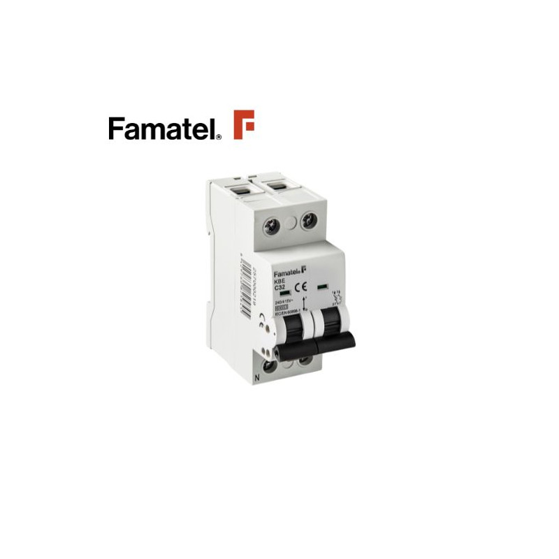 Magnetotérmico 1P+N 16 Amperios FAMATEL C6