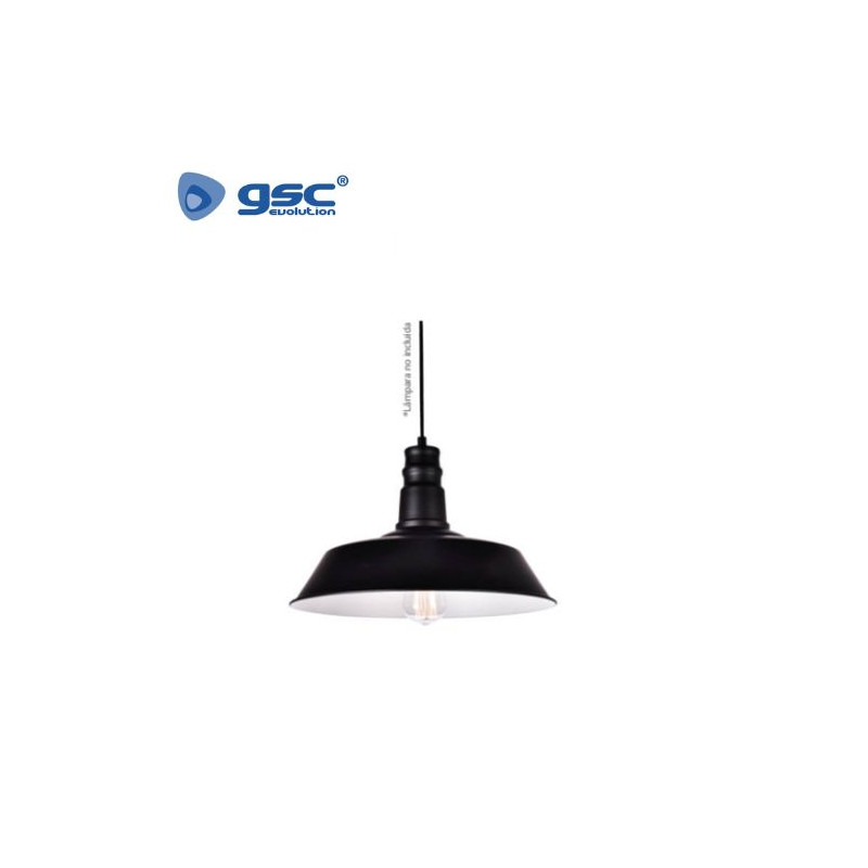 Lámpara colgante E27 60w Metal Negro Industrial Line GSC C1/1