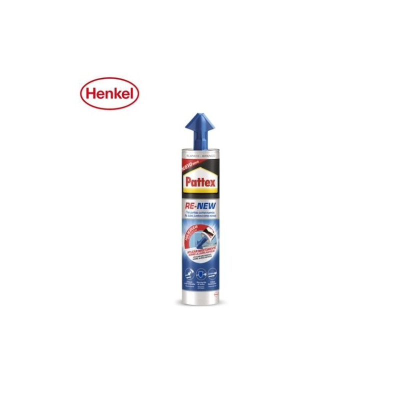 Pattex Silicona Re-New Blanco Cartucho 280ml -12- C12