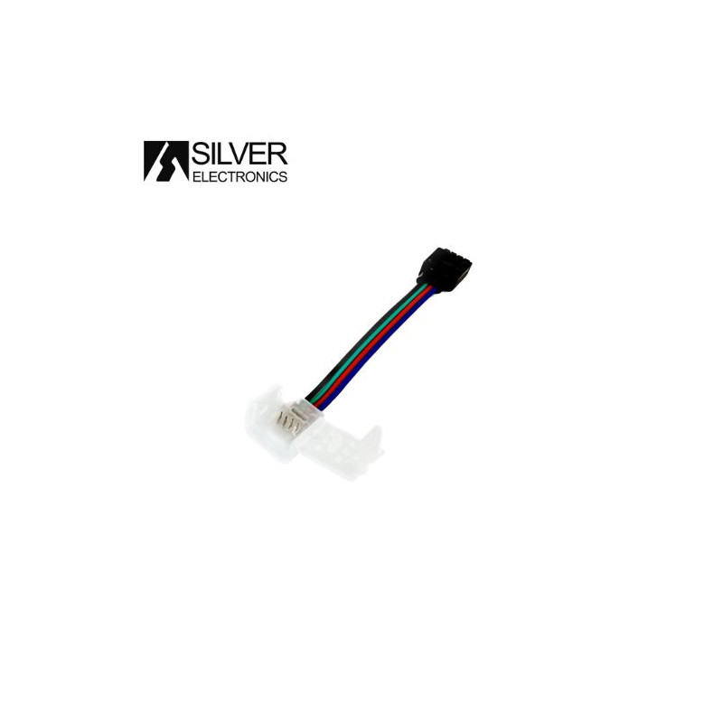 Conector tira led NEON 6x13 RGB SILVER C1