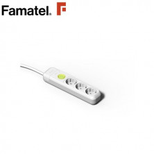 Base 3 Tomas TT 3x1,5mm 1,5 metros de cable con interruptor FAMATEL