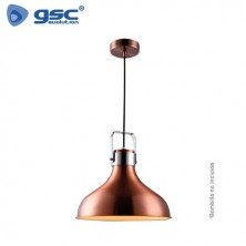 Lámpara colgante E27 60w Metal Cobre Barum GSC C1/4
