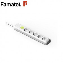 Base 5 Tomas TT 3x1,5mm 1,5 metros de cable con interruptor FAMATEL