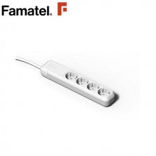 Base 4 Tomas TT 3x1,5mm 3 metros de cable FAMATEL C1