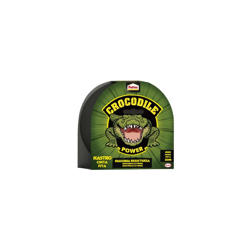 Pattex Adventure Crocodile Cinta Americana Negra 20m C8