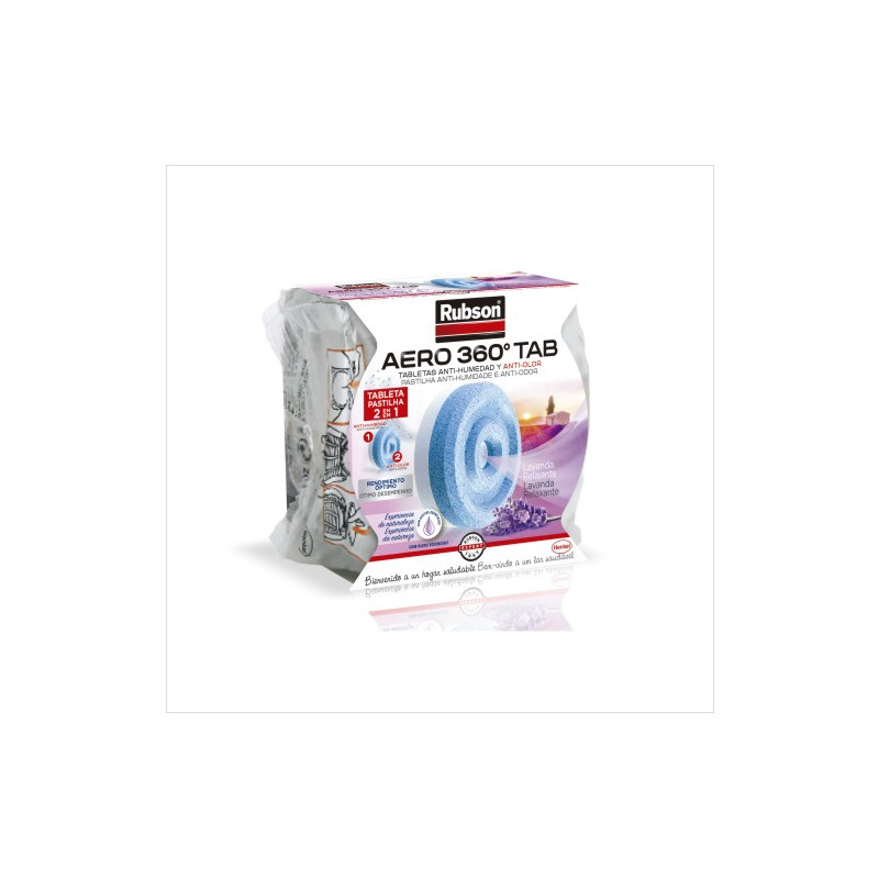 Rubson Aero360 Recambios Deshumificadores Lavanda Relajante 450 gr
