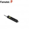 Base 3 Tomas TT 3x1,5mm 1,5 metros de cable con interruptor + 2 USB Negro (A) FAMATEL C1