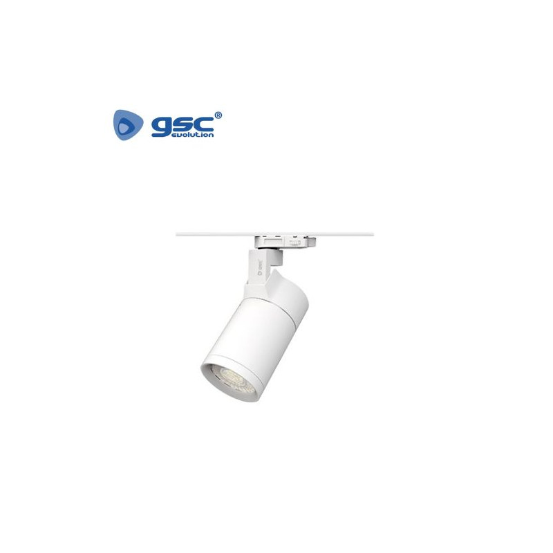 Foco carril LED 3 vías 30w 4000K Blanco ÚLTIMAS UNIDADES