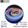 Tira LED 5m 24V 9,5w/m RGB 800Lm Ancho 13mm IP65 NEON SILVER C1