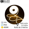 Tira LED 5m 24V 9,5w/m 4000K 800Lm Ancho 13mm IP65 NEON SILVER C1