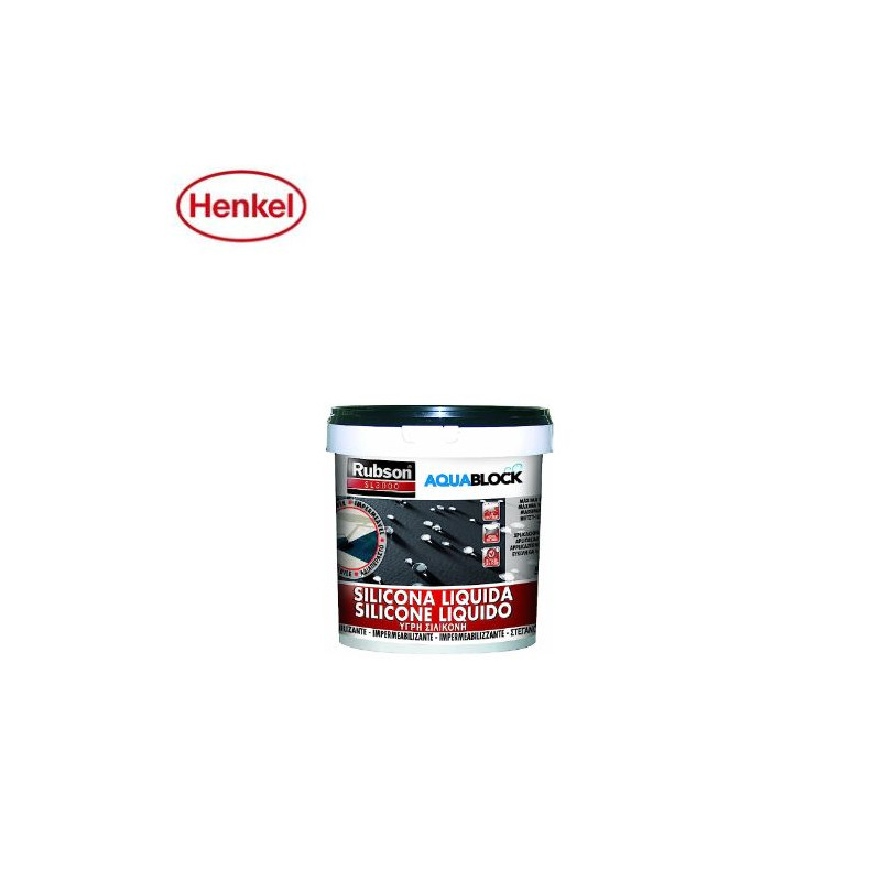 Rubson Silicona Líquida Aquablock SL3000 5Kg Negro C2