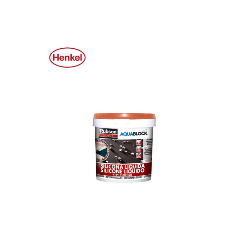 Rubson Silicona Líquida Aquablock SL3000 5Kg Teja C2