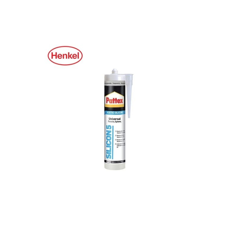 Pattex Silicona 5 Cartucho 280ml Transparente C25