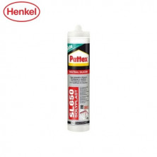 Pattex Silicona neutra SL650 Ventanas y Juntas Cartucho 300ml - Translúcido