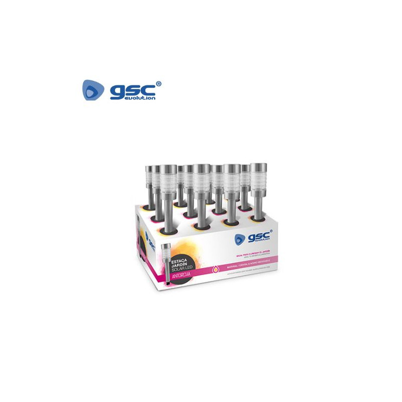 Estaca Jardín solar Antorcha Níquel -12 unidades- Precio por unidad GSC C1/12