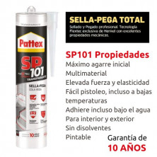 Pattex SP101 Original Sella y Pega TRANSPARENTE Cartucho 280ml C12