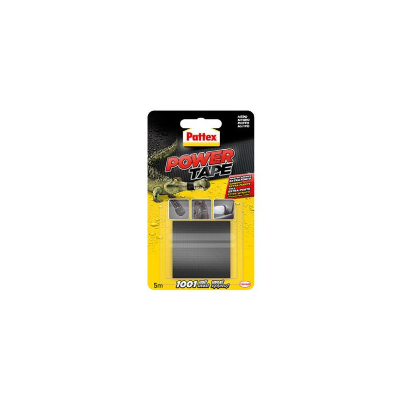 Pattex Power Tape 50mm x 5m Negro Blister C12