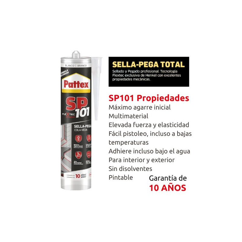 Pattex SP101 Original Sella y Pega BLANCO Cartucho 280ml C12
