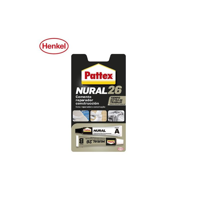 Pattex Nural 26 Blister 22ml  - Cemento reparador para construcción -