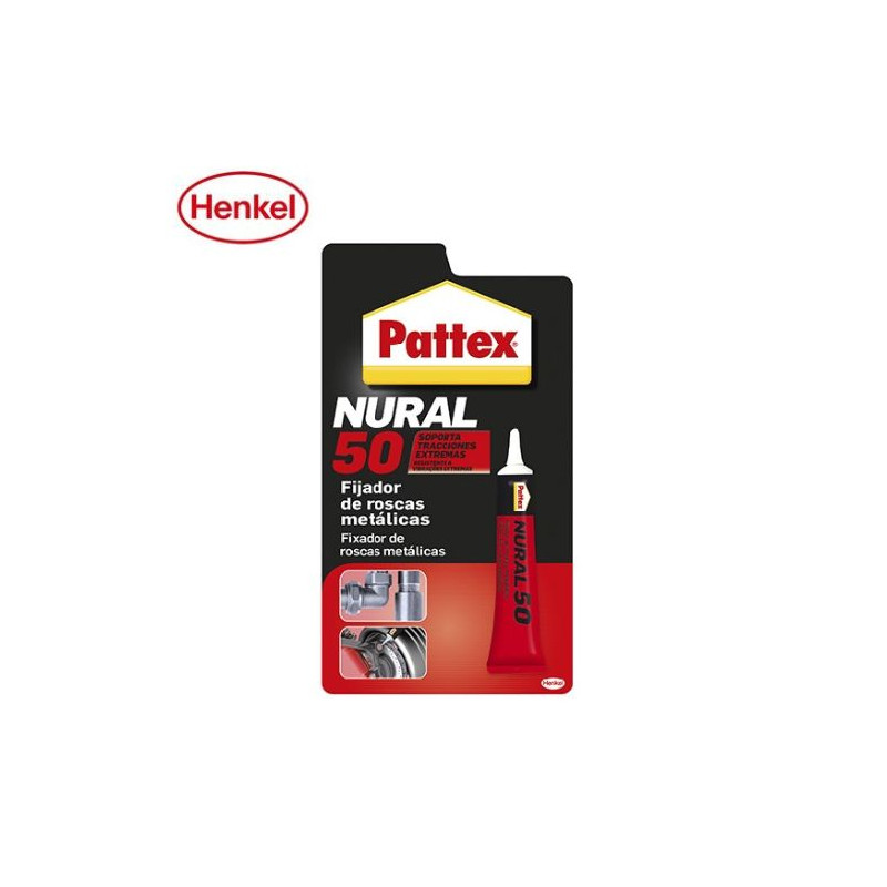 Pattex Nural 50 Blister 10ml  - Fijador roscas metálicas tracciones extremas -