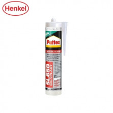 Pattex Silicona neutra SL650 Ventanas y Juntas Cartucho 300ml - Blanco Ral 9016
