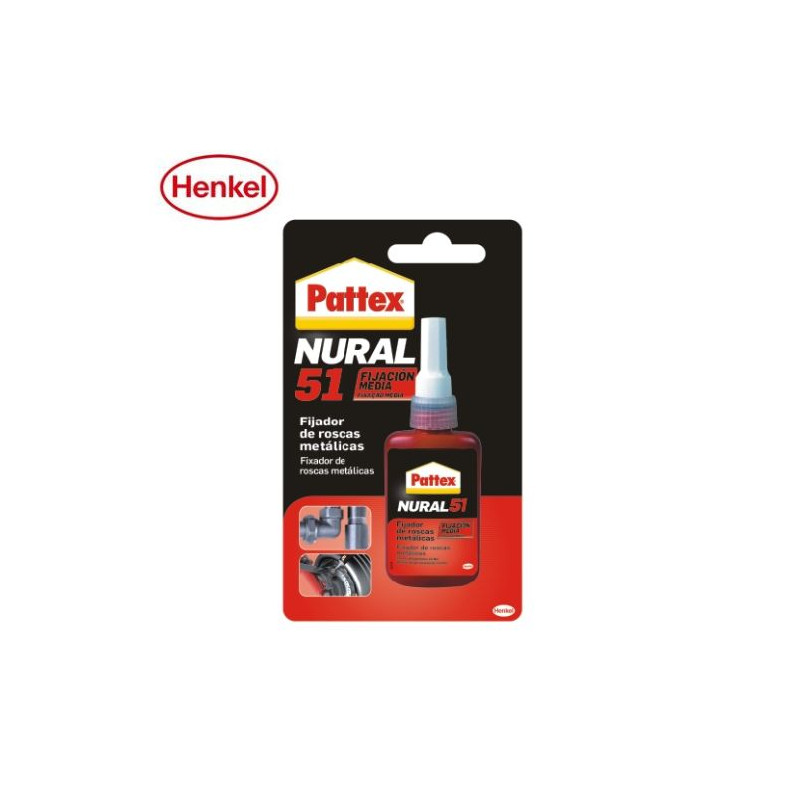 Pattex Nural 51 Blister 24 ml - Fijador roscas metálicas -