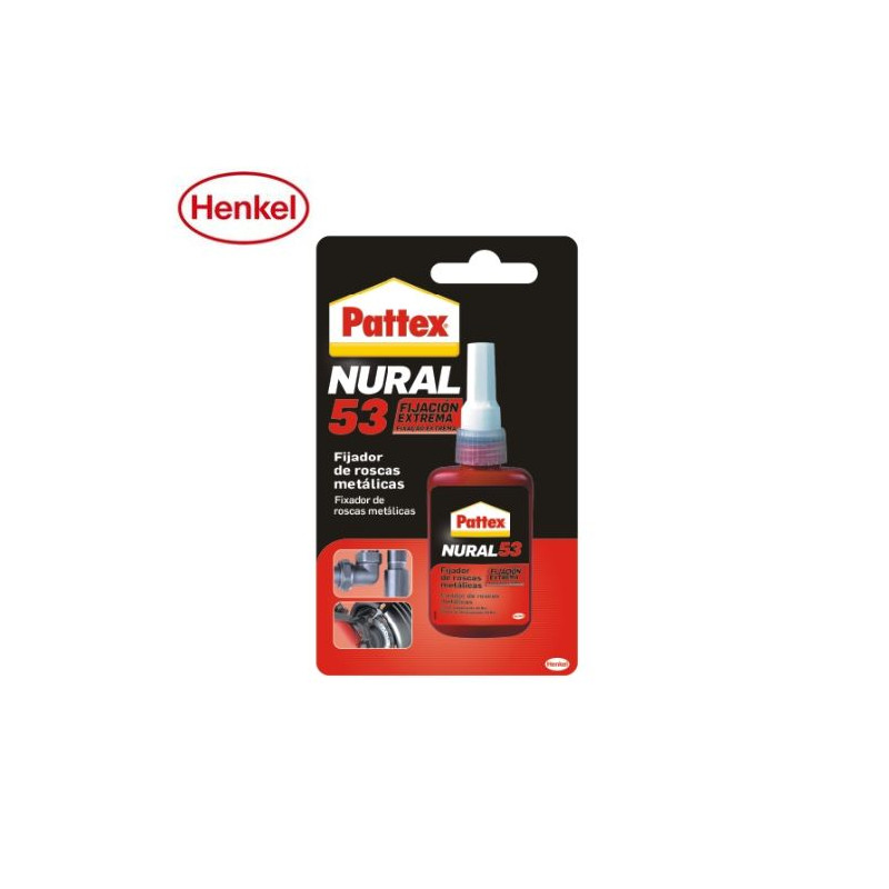 Pattex Nural 53 Blister 24 ml - Fijador roscas metálicas extremas -