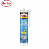 Pattex Silicona neutra Baños & Cocinas Blanca ANTI-MOHO Larga duración Cartucho 280ml C12