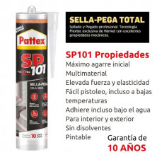 Pattex SP101 Original Sella y Pega TERRACOTA Cartucho 280ml C12
